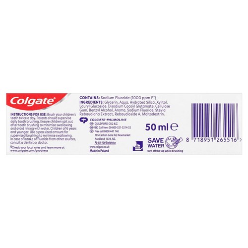 Colgate Kids 0-2 Strawberry Toothpaste 50ml pkt 12