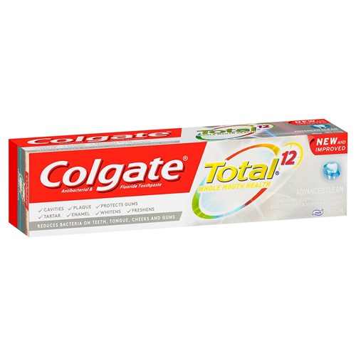 Colgate Total Advanced Clean Toothpaste 115g box of 12