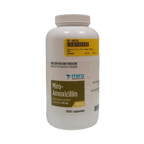 Amoxicillin Miro Caps 500mg 500
