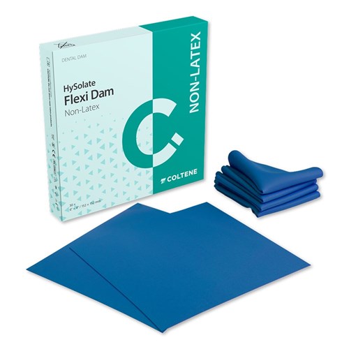 HYSOLATE Flexi Dam Non Latex Med  Blue 152x152mm Box of 30