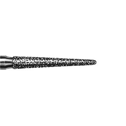 Diamond Bur HP #850-023 Long Tapered Round-End Medium Pkt 5