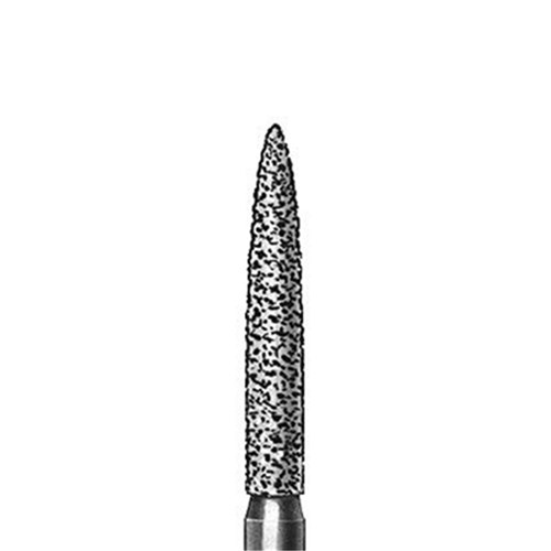 Diamond Bur RA #863-012 Long Flame Medium pkt 5