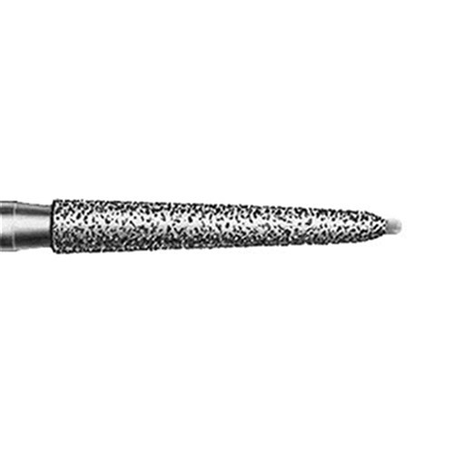Diamond Bur FG #879KP-018 Long Tapered Chamfr Torpedo Med pk5