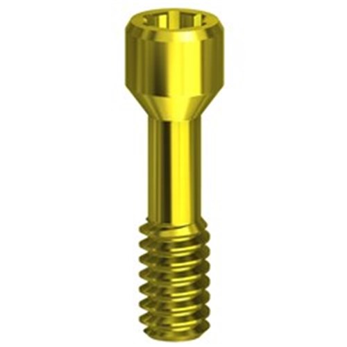 Screw TIN UG NP - on implant ExtHex universal/Active Hex