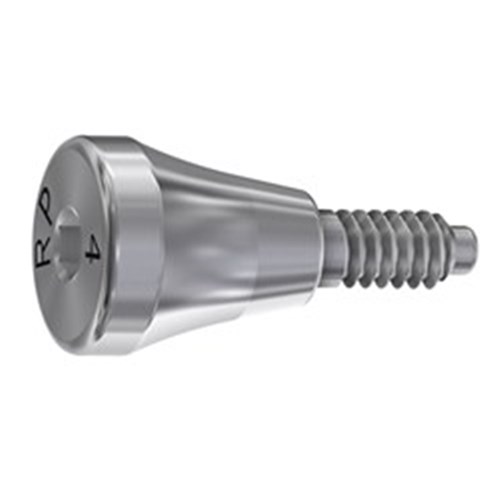 Healing abutment 4mm RP on implant Int. Hex conic