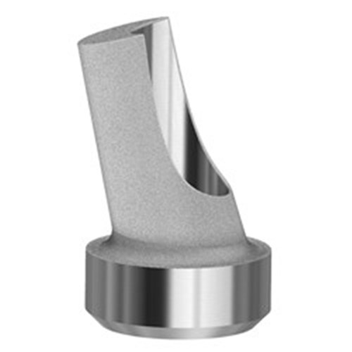 Angled abutment 15 Deg RP on implant Ext Hex universal