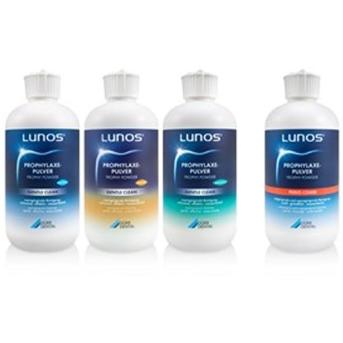 Lunos Prophy Powder Multi Pack 4x100ml Neut/Orang/Mint/Peri