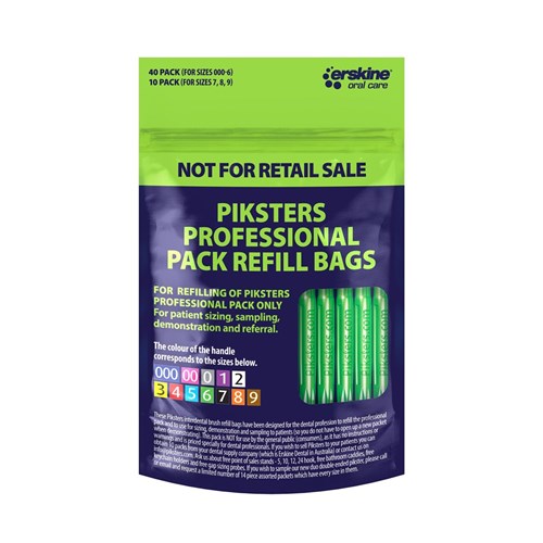 Piksters Refill Professional 6 Green 40pk