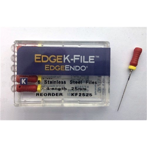 Edge K-File Size 25 25mm Pk 6