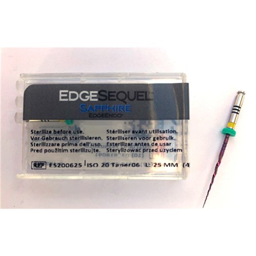 EdgeSequel Sapphire taper .06 size 20 21mm Pkt4