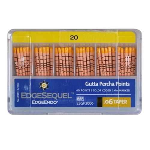 EdgeSequel Gutta Point taper 06 size 20 Pkt60