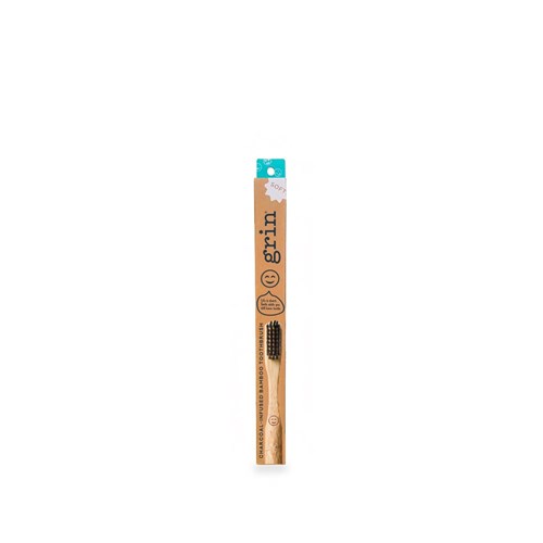 Grin Charcoal-Infused Bamboo Toothbrush Soft