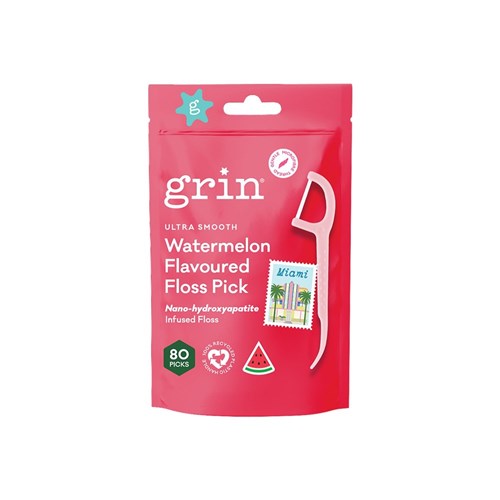 Ultra Smooth Watermelon Floss Pick 80pk bag x 8 packs