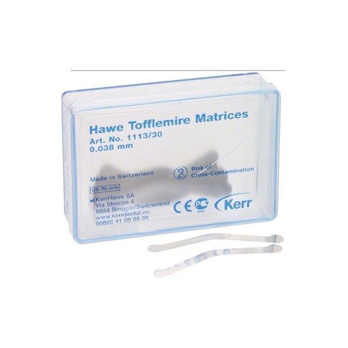 Tofflemire Matrices #1113 0.038mm thin pkt 30