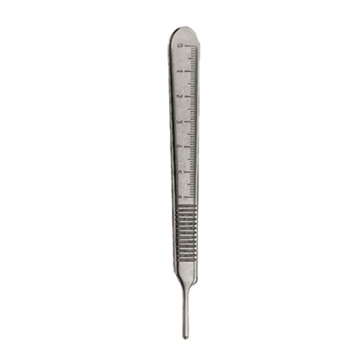 Scalpel Handle #3 with metric ruler