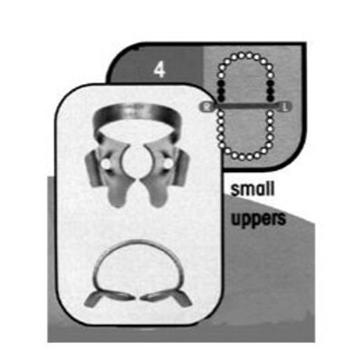 Stainless Steel Rubber Dam Clamp #4