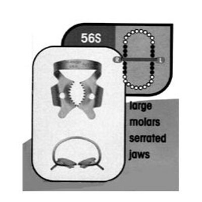 Stainless Steel Rubber Dam Clamp #56S