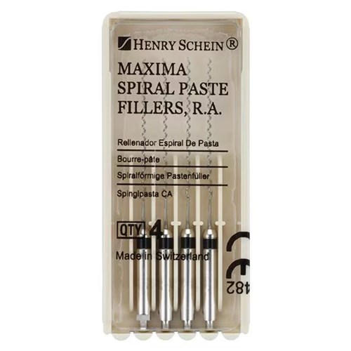 Henry Schein Paste Filler 25mm Black #4 pkt 4