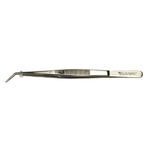 Henry Schein Self Lock Tweezer Serrated ea