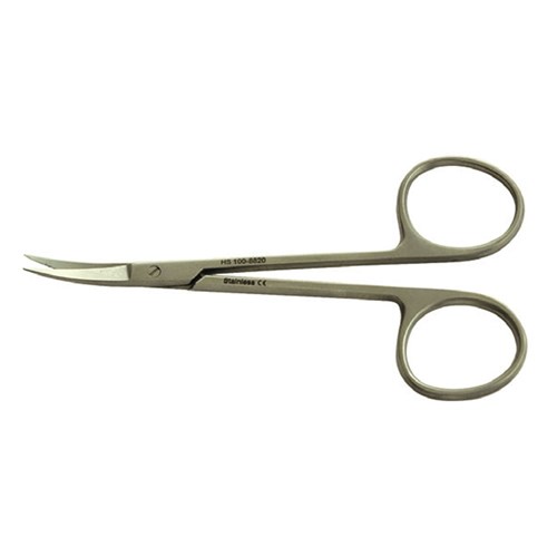 Henry Schein Iris Scissor Curved Serrated ea