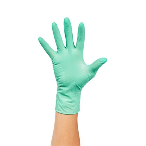 HS Criterion Aloe Gloves Latex Powder Free Green Medium x 100
