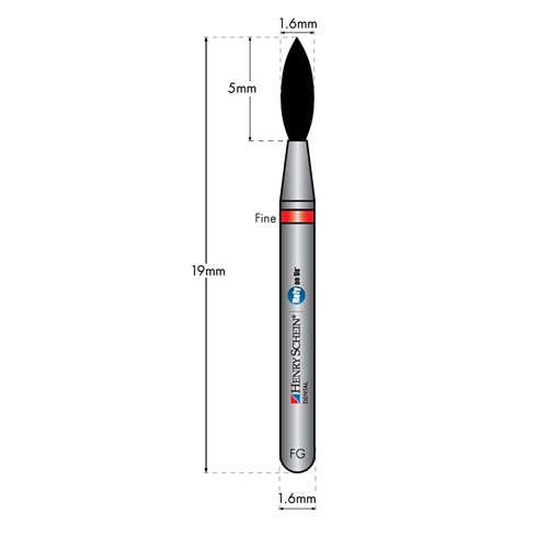 HENRY SCHEIN Maxima Diamond Bur FG 368016F Fine pkt 5