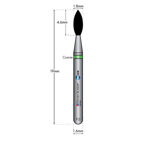 HENRY SCHEIN Maxima Diamond Bur FG 368018C Coarse pkt 5