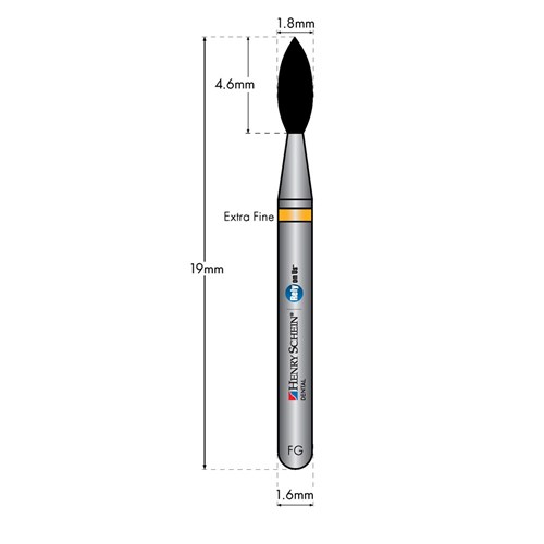 HENRY SCHEIN Maxima Diamond Bur FG 368018SF S-Fine pkt 5