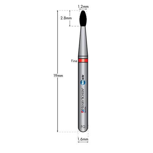 HENRY SCHEIN Maxima Diamond Bur FG 379012F Fine pkt 5