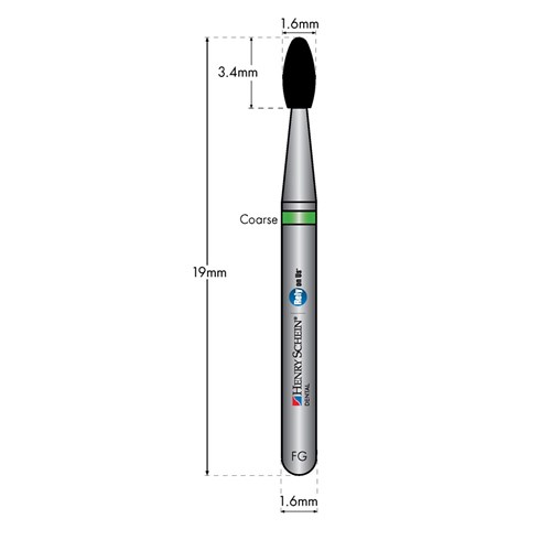 HENRY SCHEIN Maxima Diamond Bur FG 379016C Coarse pkt 5