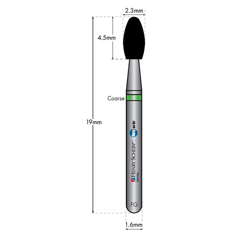 HENRY SCHEIN Maxima Diamond Bur FG 379023C Coarse pkt 5