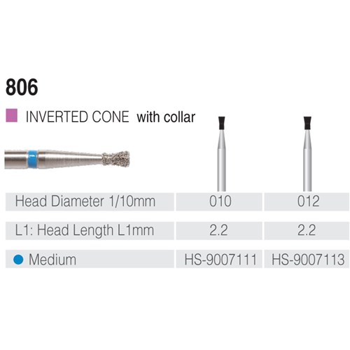 HENRY SCHEIN Maxima Diamond Bur FG 806010M Med-grit pkt 5