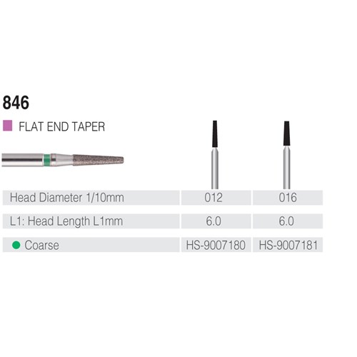 HENRY SCHEIN Maxima Diamond Bur FG 846012C Coarse pkt 5