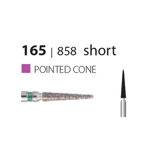 HENRY SCHEIN Maxima Diamond Bur FG 858014SC S-Coarse pkt 5