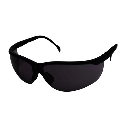 HS Safety Glasses Black Lens Adjustable sides Antifog