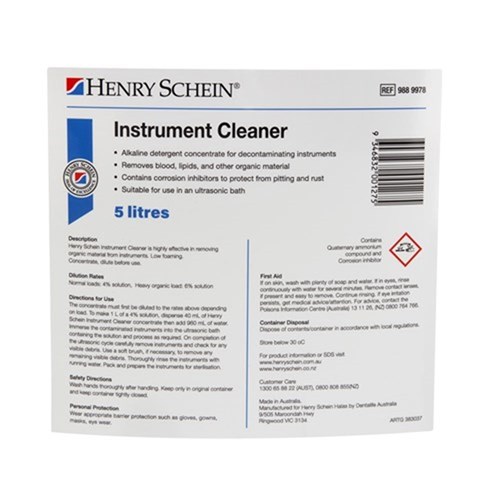 HENRY SCHEIN Instrument Cleaner Concentrate 5L