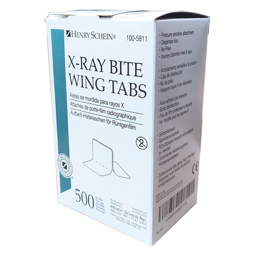 Henry Schein Bite Wing Tabs No Peel box 500