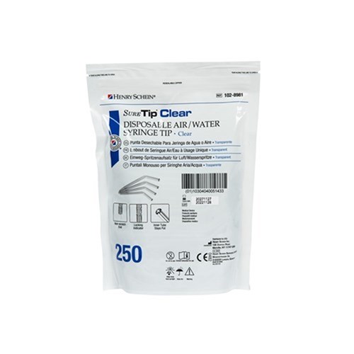 Henry Schein SureTip Disposable Syringe Tip pkt 250