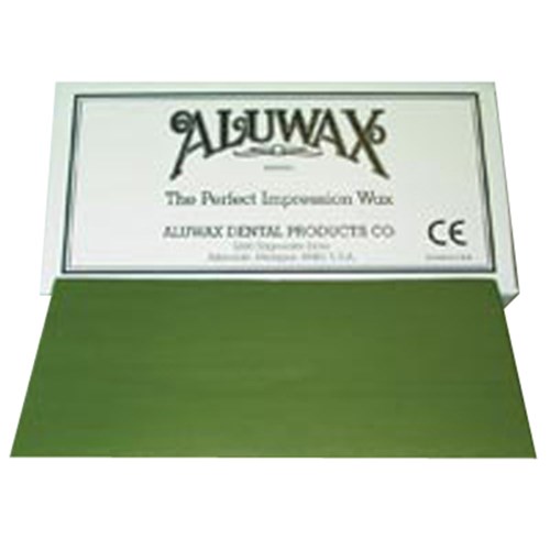 Aluwax Bite and Impression Wax Green 7cm x 14.6 cm