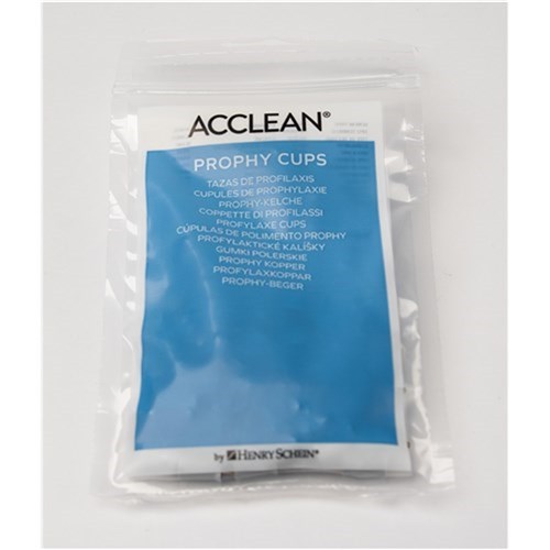 ACCLEAN Prophy Cups Screw In Webbed White Pack of 50