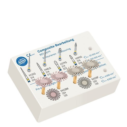 Composite Polishing Set Incl x4 Q-Polisher Burs & x4 Spiral