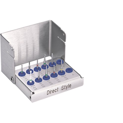 Direct Style Italiano Kit LD-0999 10 burs in Steel Block