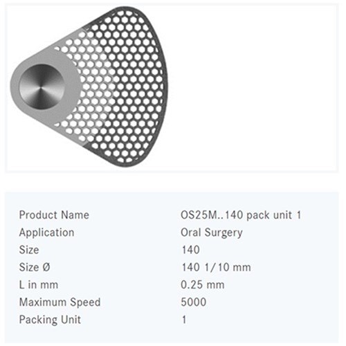 Dia Ortho Oscillating IPR Disc 25mm Medium Grit #OS25M 140 Ea
