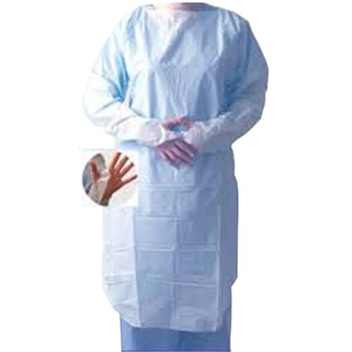 Thumbs Up Impervious Gown Regular Blue box 15