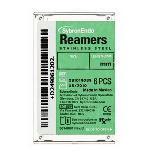 K REAMERS 25mm Size 08 Grey Pack of 6