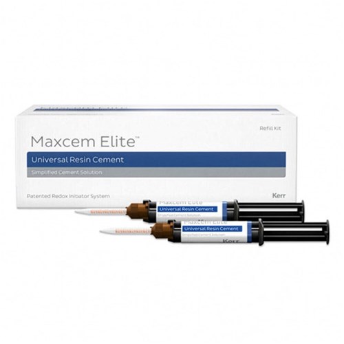 Maxcem Elite White Syringe 2 x 5g Refill 8 Tips
