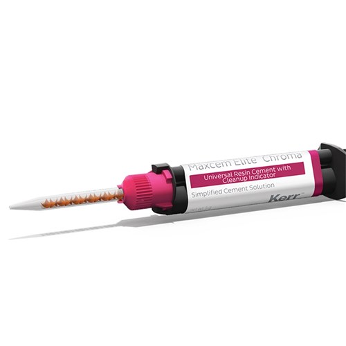 MAXCEM ELITE CHROMA White Dual Syringe Refill 5gx 2 & 24 Tips