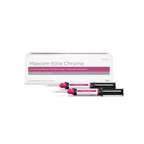 MAXCEM ELITE CHROMA Yellow Dual Syr Refill 5gx2 & 24 Tips