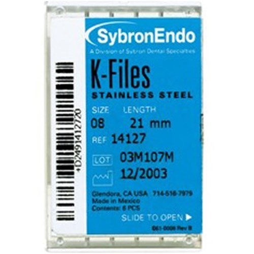 K FILES 21mm Size 06 Pink Pack of 6