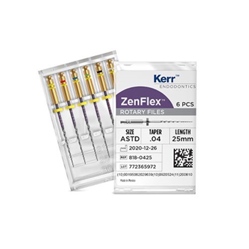 ZenFlex NiTi File 31mm .04 Size 40 Pack of 6
